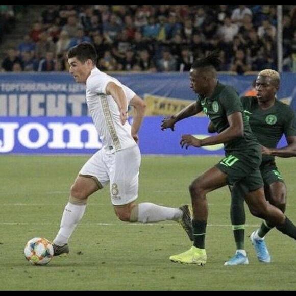 NIGERIA NATIONAL TEAM MATCH WORN/ISSUE JERSEY JOE ARIBO #10 Vs Ukraine - Picture 3 of 9